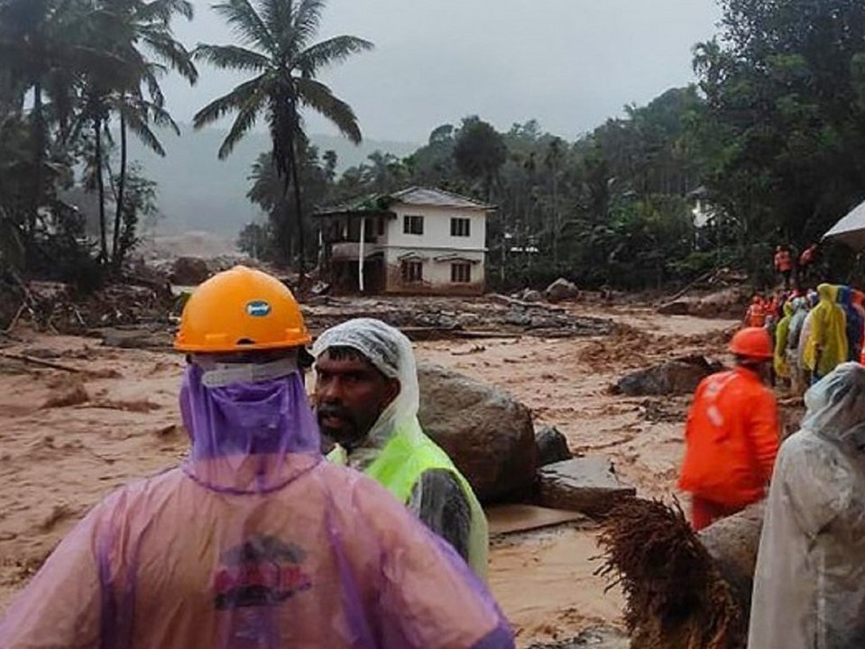 Südindien: Massiver Erdrutsch fordert 45 Tote
