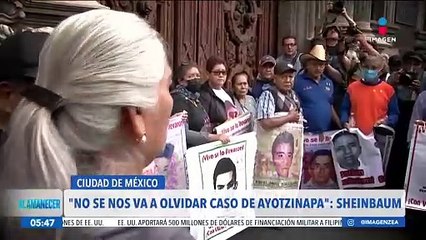 "No se nos va a olvidar el caso de Ayotzinapa", asegura Claudia Sheinbaum