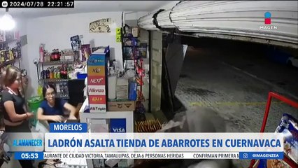 Captan asalto a tienda de abarrotes en Cuernavaca, Morelos