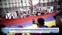 La OEA convoca a reunión para abordar el resultado de la elección en Venezuela