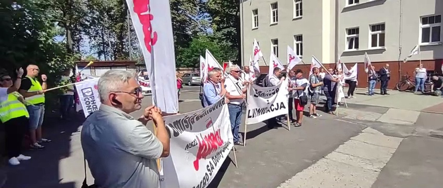 PKP Cargo protest w Poznaniu