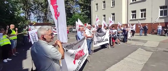 PKP Cargo protest w Poznaniu