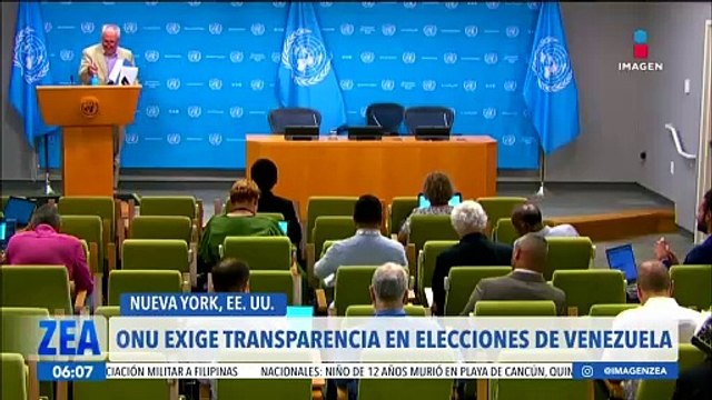 La ONU pide transparencia en los resultados de las elecciones presidenciales en Venezuela