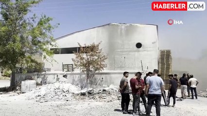 Akhisar Sanayi Sitesi'nde korkutan yangın