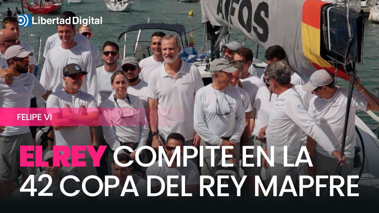 Felipe VI llega a Palma para competir en la primera jornada de la 42 Copa del Rey MAPFRE