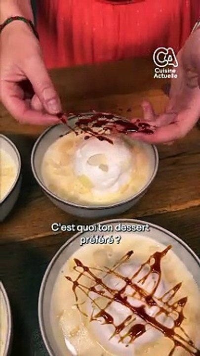 Ile flottante au micro onde