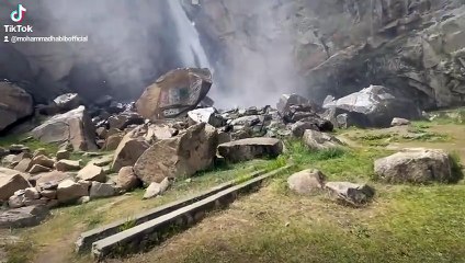 Gilgit baltistan kharmang kamosh waterfall