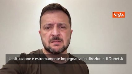 Zelensky avverte: "Situazione a Donetsk estremamente impegnativa"