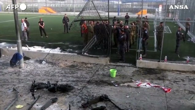 Majdal Shams, il ministro della Difesa israeliano e il capo dell'esercito sul luogo della strage