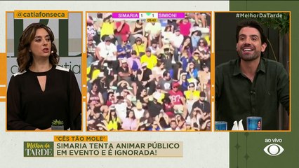 Simaria tenta animar público em evento e é ignorada: 'Cês tão mole'