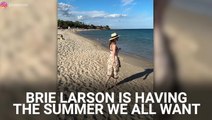 Brie Larson Rocked The Cutest Sundresses And Swimwear On Her Tropical Vacation, And It’s Her Best Take On Summer Yet