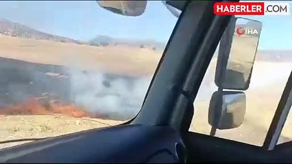 Batman'da anız yangını büyümeden söndürüldü