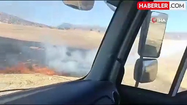 Batman'da anız yangını büyümeden söndürüldü