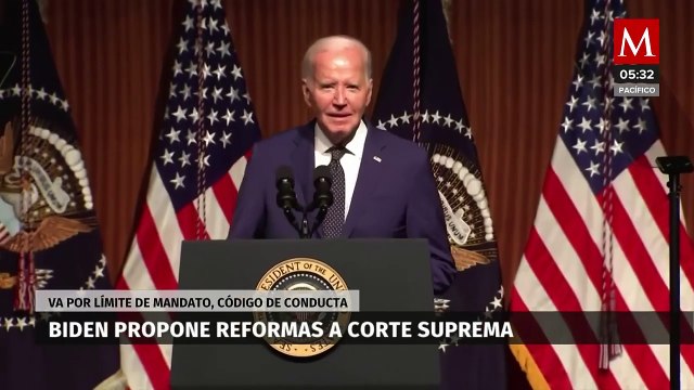Biden propone reforma para limitar periodo de jueces de la Corte Suprema de Estados Unidos