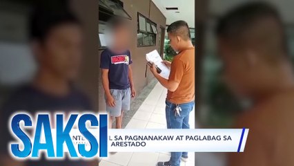 2 wanted dahil sa pagnanakaw at paglabag sa Anti-VAWC Act, arestado | Saksi