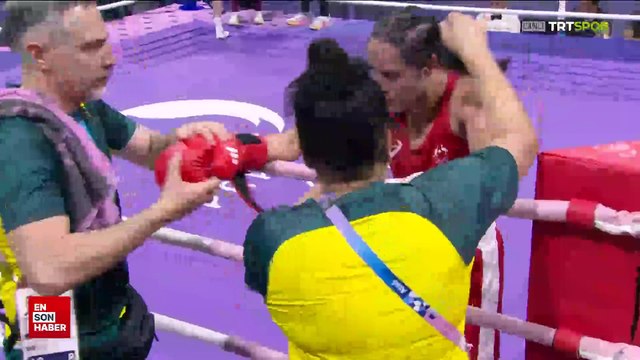 Milli boksör Hatice Akbaş Olimpiyatlar'da çeyrek finalde