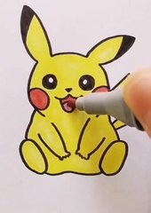 Pikachu Drawing   Kids Drawing   Simple Drawing for kids