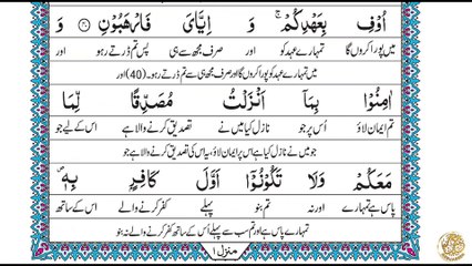 Lesson 3: Surah Al-Baqarah Ayaat 40-59 Lafzi Tarjuma Quran #lafzitarjuma
