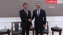 Dışişleri Bakanı Hakan Fidan, Tahran ziyareti kapsamında IKBY Başkanı Neçirvan Barzani ile görüştü