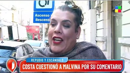 Costa habló de los dichos de Malvina en Survivor