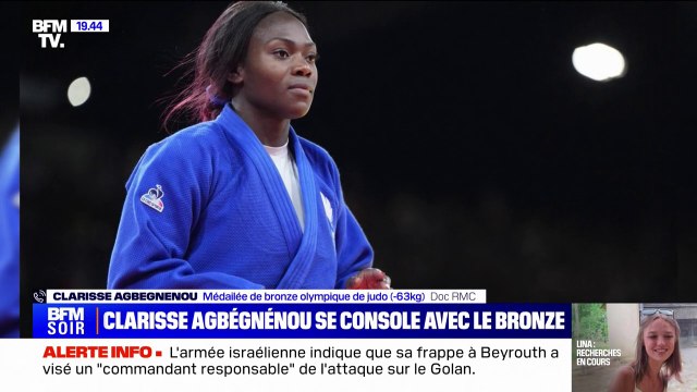 Clarisse Agbegnenou médaille de bronze de judo: Je ne pouvais pas penser qu'après une grossesse, je pouvais revenir et faire une médaille olympique