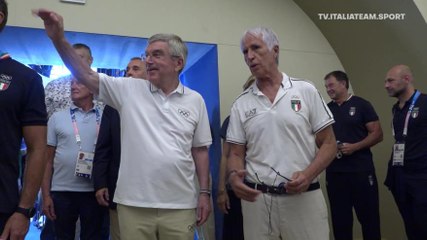 Bach a Casa Italia, guarda la visita del presidente del Cio