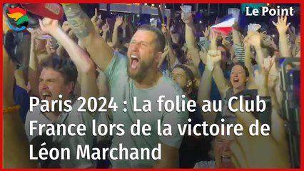 JO 2024 : La folie au Club France pour la victoire de Léon Marchand