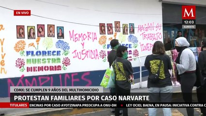 A 9 años del caso Narvarte, familiares protestan en la Fiscalía General de Justicia de CdMx