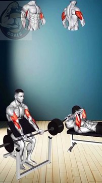 Biceps and triceps super set workout