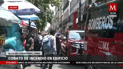 Se registra conato de incendio en edificio de alcaldía Cuauhtémoc, CdMx
