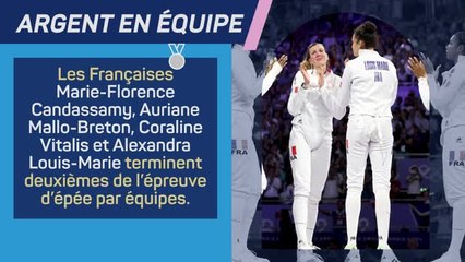 Paris 2024 - Les épéistes tricolores battues de justesse en finale