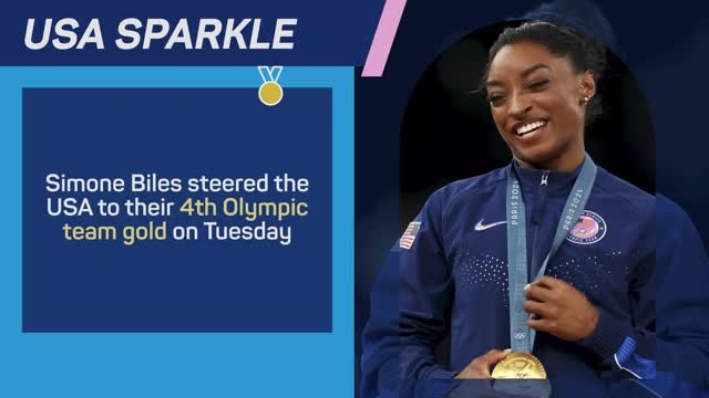 Medal Alert - Simone Biles & USA win gold