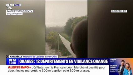 Vigilance orages: Annaëlle, habitante de Lignières, en Loir-et-Cher, raconte les vents violents dans sa commune