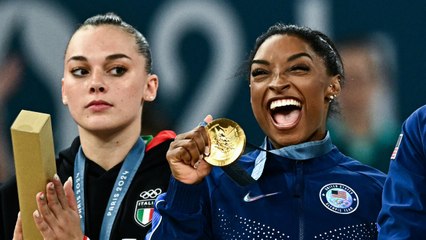 Simone Biles credits consistent therapy for helping her secure gold