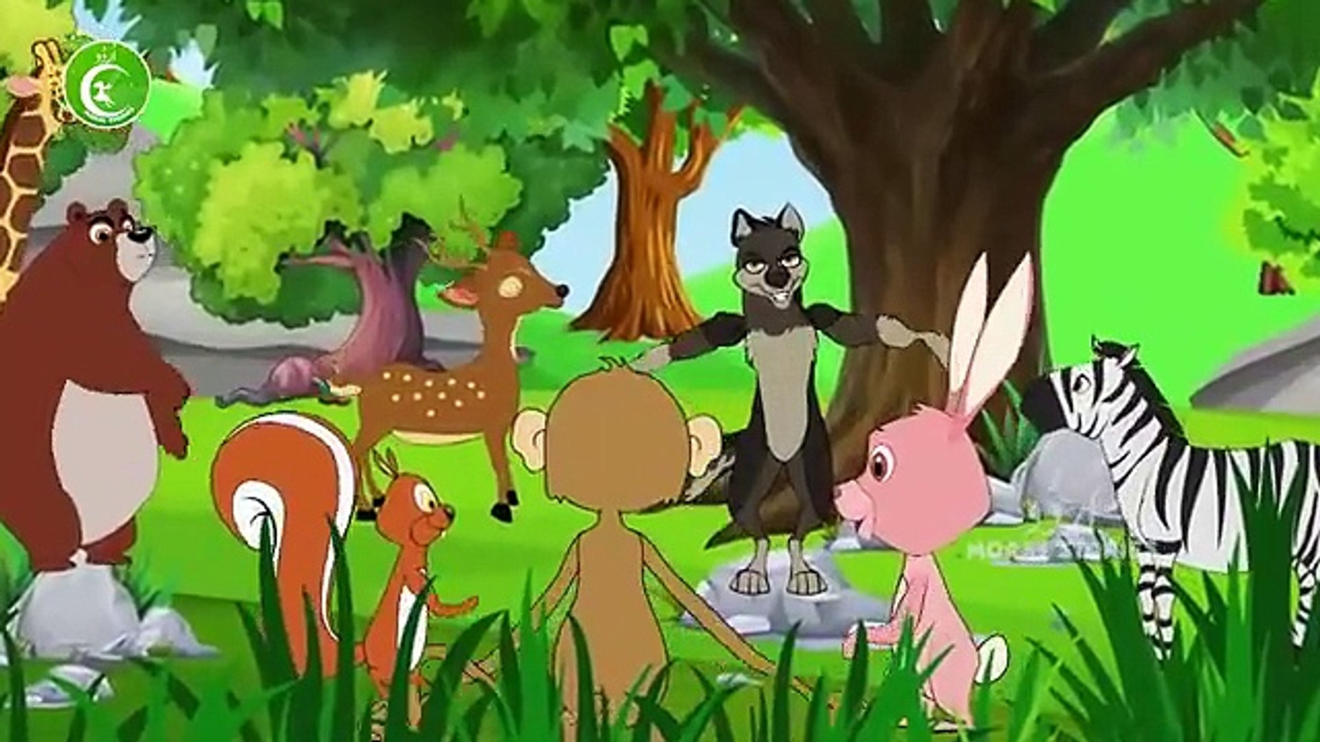 ⁣شیر اور خرگوش  _ Animated Urdu Moral Stories for Kids _ Kids Urdu fairy Tales