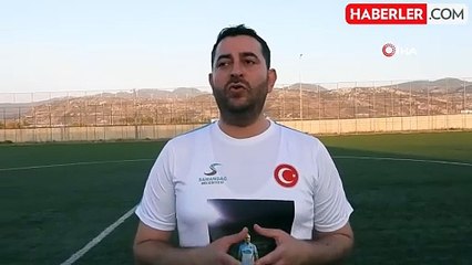 Depremzede vatandaşlar yeşil sahada ter dökerek moral bulacak