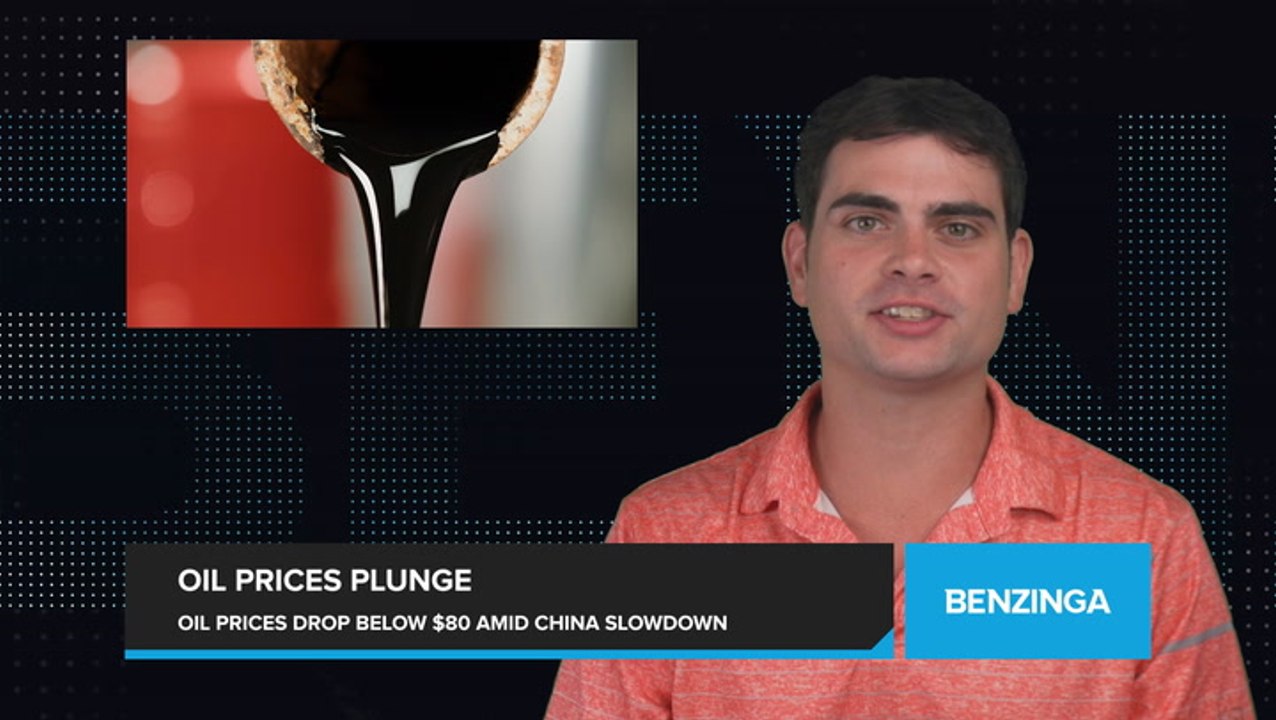Oil Prices Plunge Below $80 a Barrel as China's...