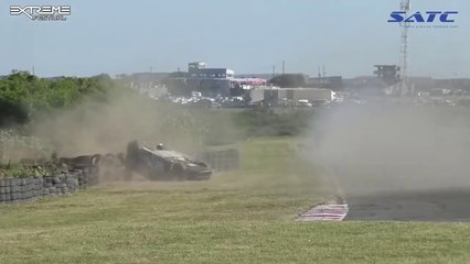 South African Touring Cars 2024 East London Race 1 Start Van Der Watt Flip