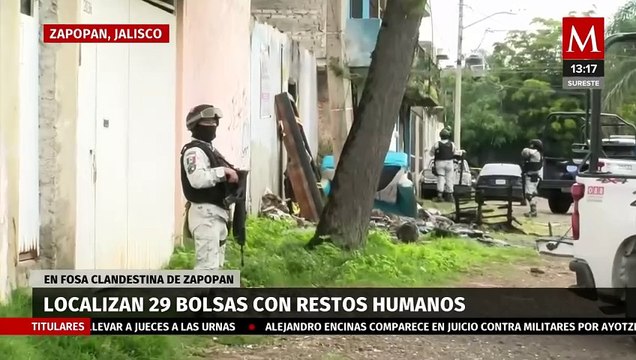 Van 29 bolsas con restos humanos localizadas en fosa clandestina de Zapopan
