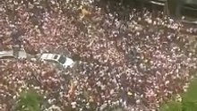 WOW! Aerial view of the citizen assembly called today by Venezuelan opposition leader Maria Corina Machado