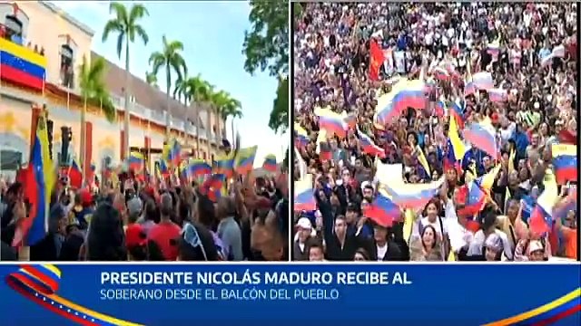 Presidente Nicolás Maduro recibe al pueblo venezolano en el Palacio de Miraflores