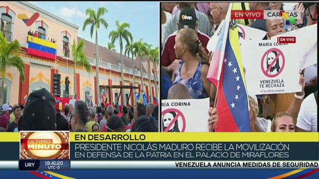 Presidente Nicolás Maduro hizo un llamado al pueblo por la paz en el palacio de Miraflores.