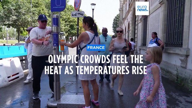 Paris Olympics crowds feel the heat as temperatures rise following rain at start of Games