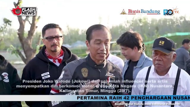 Statement Jokowi Usai Motoran Bareng Artis dan Influencer di IKN