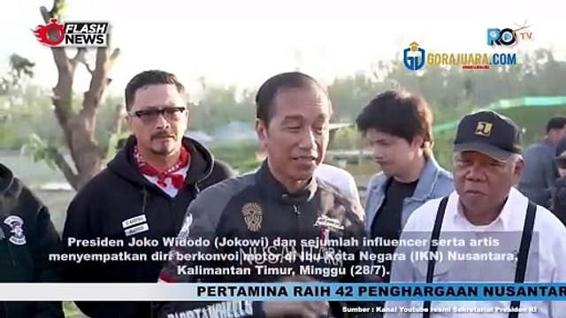 STATEMENT JOKOWI USAI MOTORAN BARENG ARTIS DAN INFLUENCER DI IKN