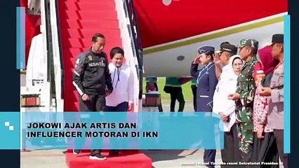 Jokowi Ajak Artis dan Influencer Motoran di IKN