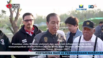 Statemen Jokowi Usai Motoran Bareng Artis dan Influencer di IKN