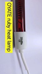 SK15  ruby half white halogen heat lamp for PET blowing machine