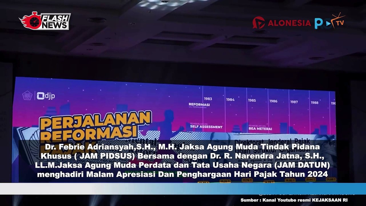 Jam Pidsus dan Jam Datun Terima Penghargaan Pendukung Reformasi Perpajakan Tahun 2024