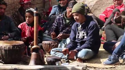 Women Dancing in Nepalese Cultural Music Panchebaja |